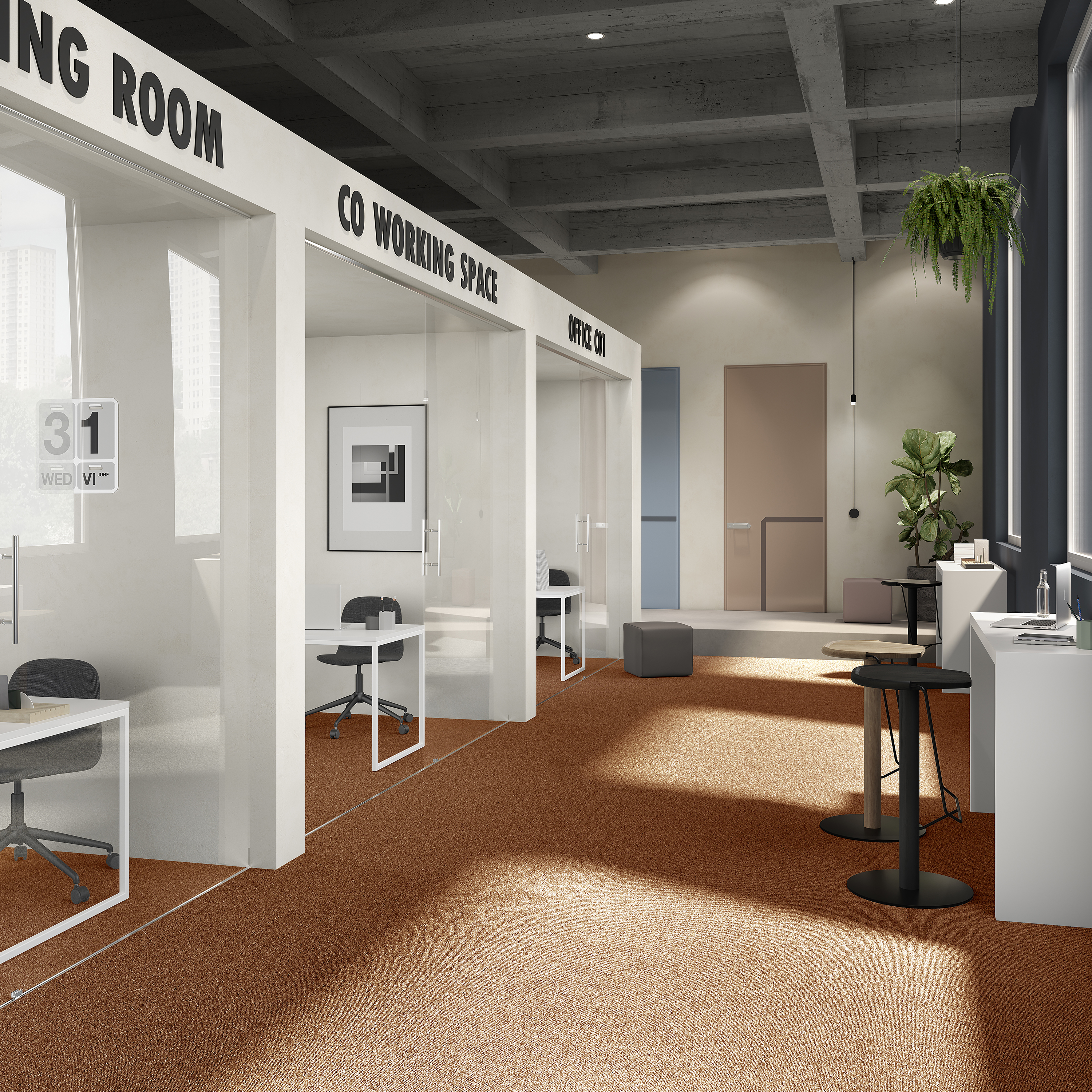 Ковровая плитка Medusa Tile 84 (500*500*5 мм) — купить в Мурманске