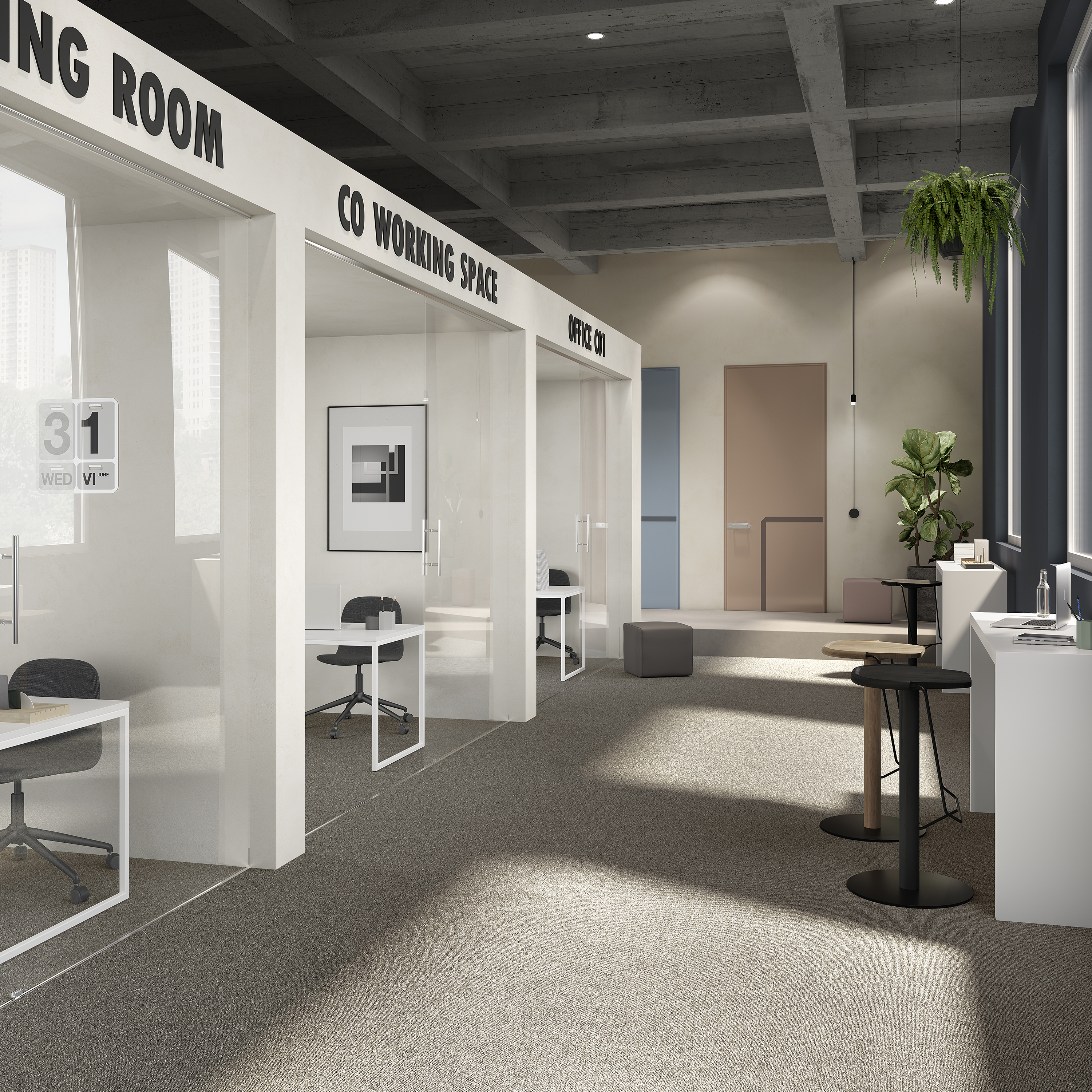 Ковровая плитка Medusa Tile 40 (500*500*5 мм) — купить в Мурманске