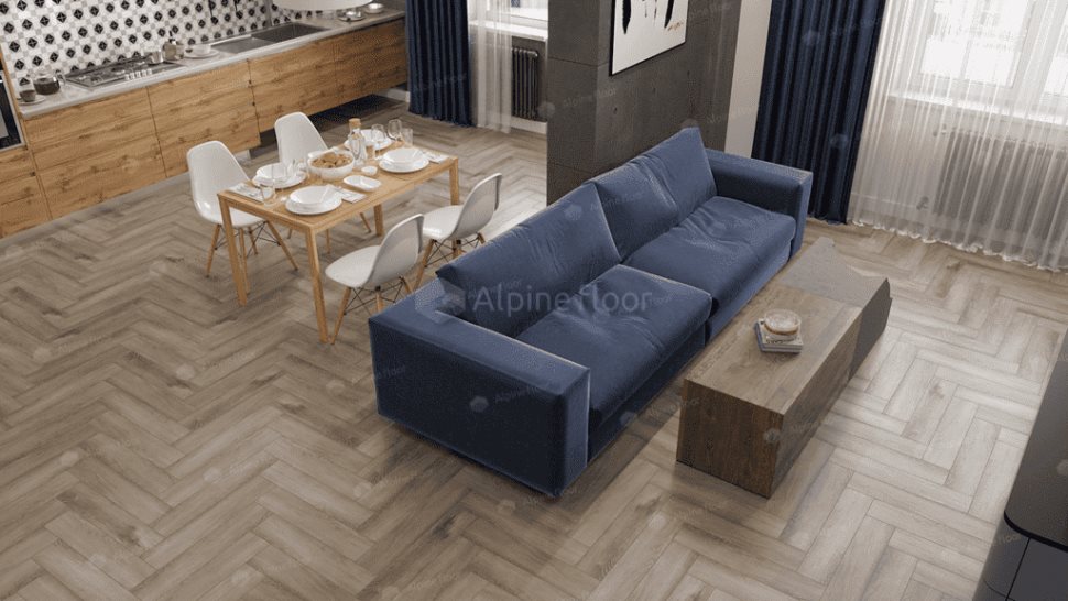 Виниловый ламинат "Alpine Floor" Parquet Light Дуб Исида (600*125*4 мм) — купить в Мурманске