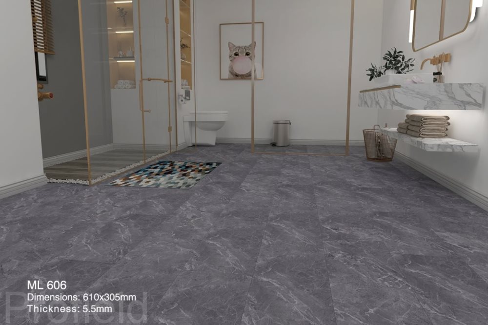 SPC ламинат "Profield" Грей марбл (305*610*5,5 мм) — купить в Мурманске