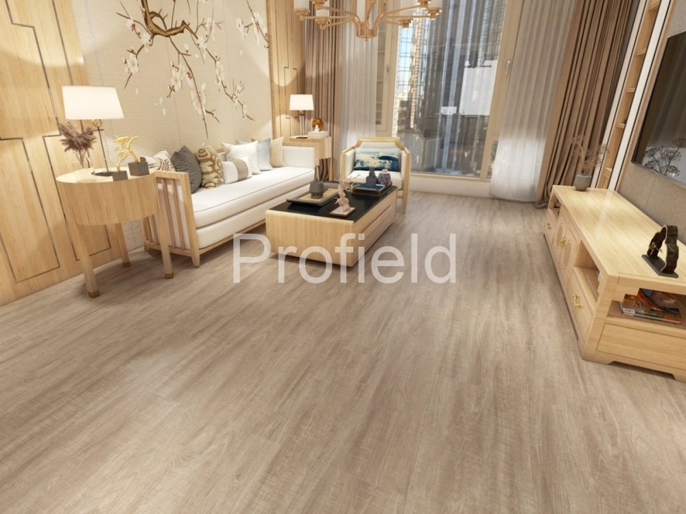 HSPC ламинат "Profield" Тик натуральный (1200*228*5,5 мм) — купить в Мурманске