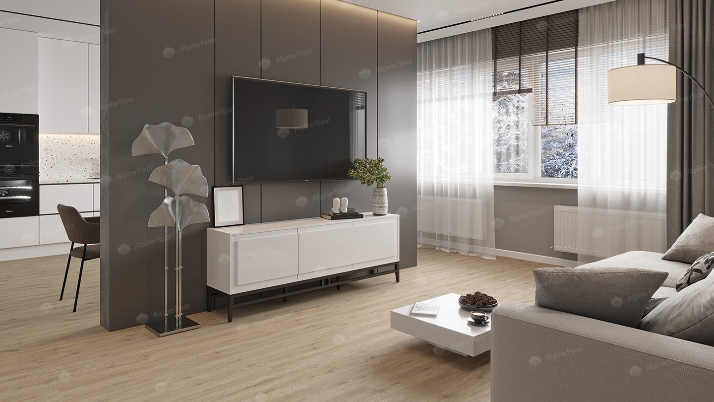 SPC ламинат "Alpine Floor" Анданте (1220*183*3,5 мм) — купить в Мурманске