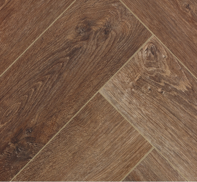 Виниловый ламинат SPC "Cronafloor" Herringbone Дуб Тулуза (640*128*4,5 мм) — купить в Мурманске
