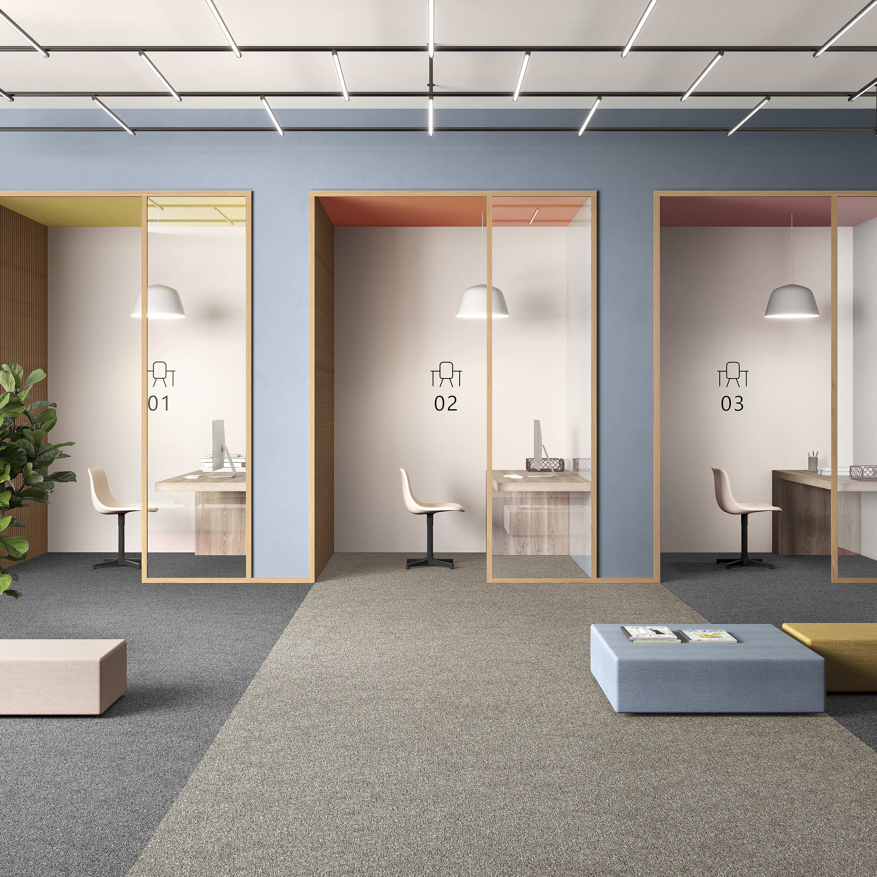 Ковровая плитка Medusa Tile 33 (500*500*5 мм) — купить в Мурманске