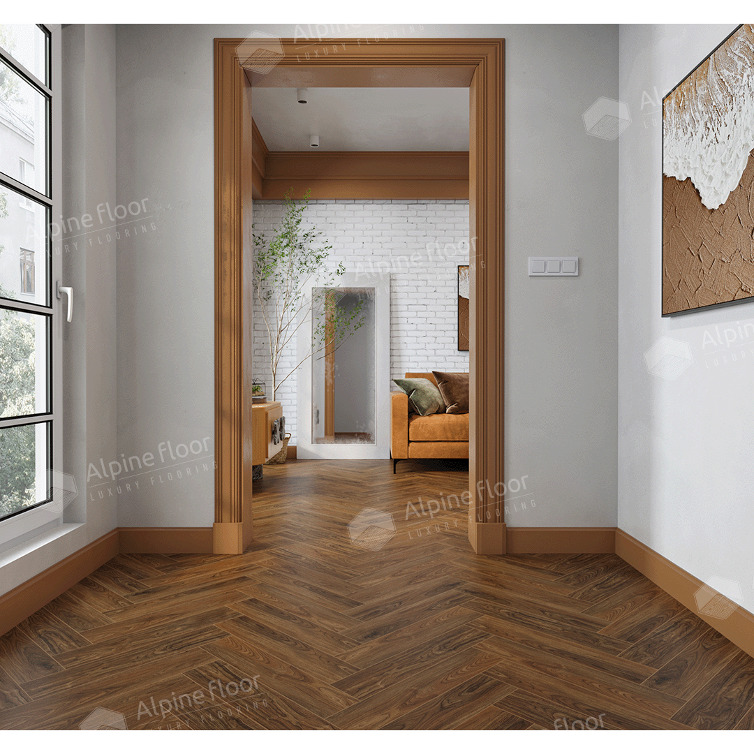 SPC ламинат "Alpine Floor" Орех Кенари (600*125*4 мм) — купить в Мурманске
