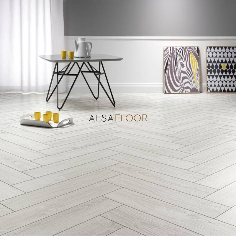 Ламинат "Alsafloor" Herringbone Дуб Полярный (640*143*12 мм) — купить в Мурманске