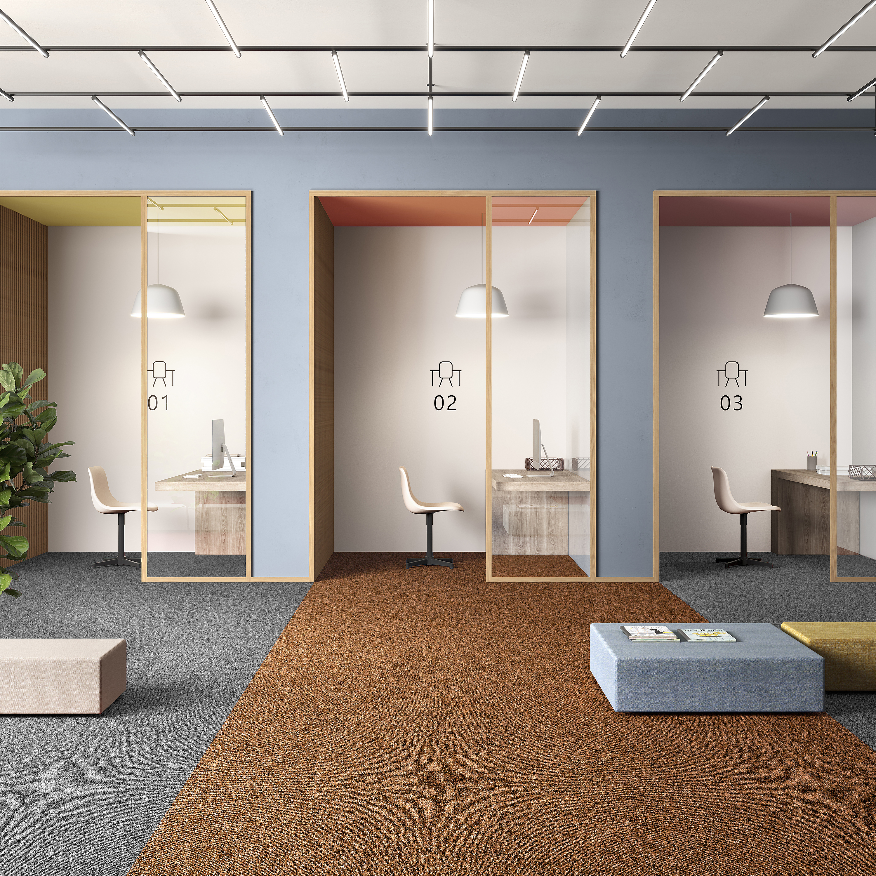 Ковровая плитка Medusa Tile 84 (500*500*5 мм) — купить в Мурманске