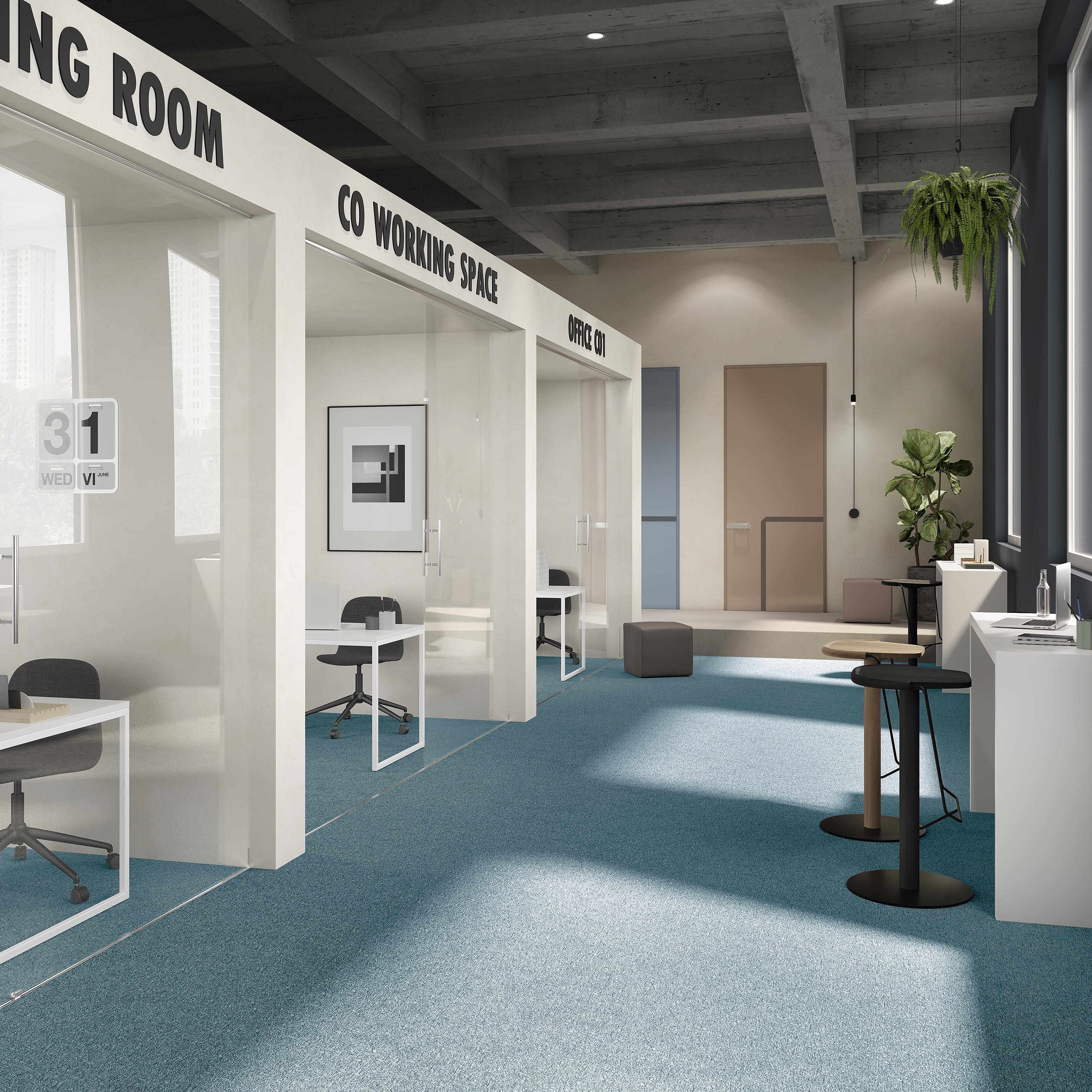 Ковровая плитка Medusa Tile 70 (500*500*5 мм) — купить в Мурманске