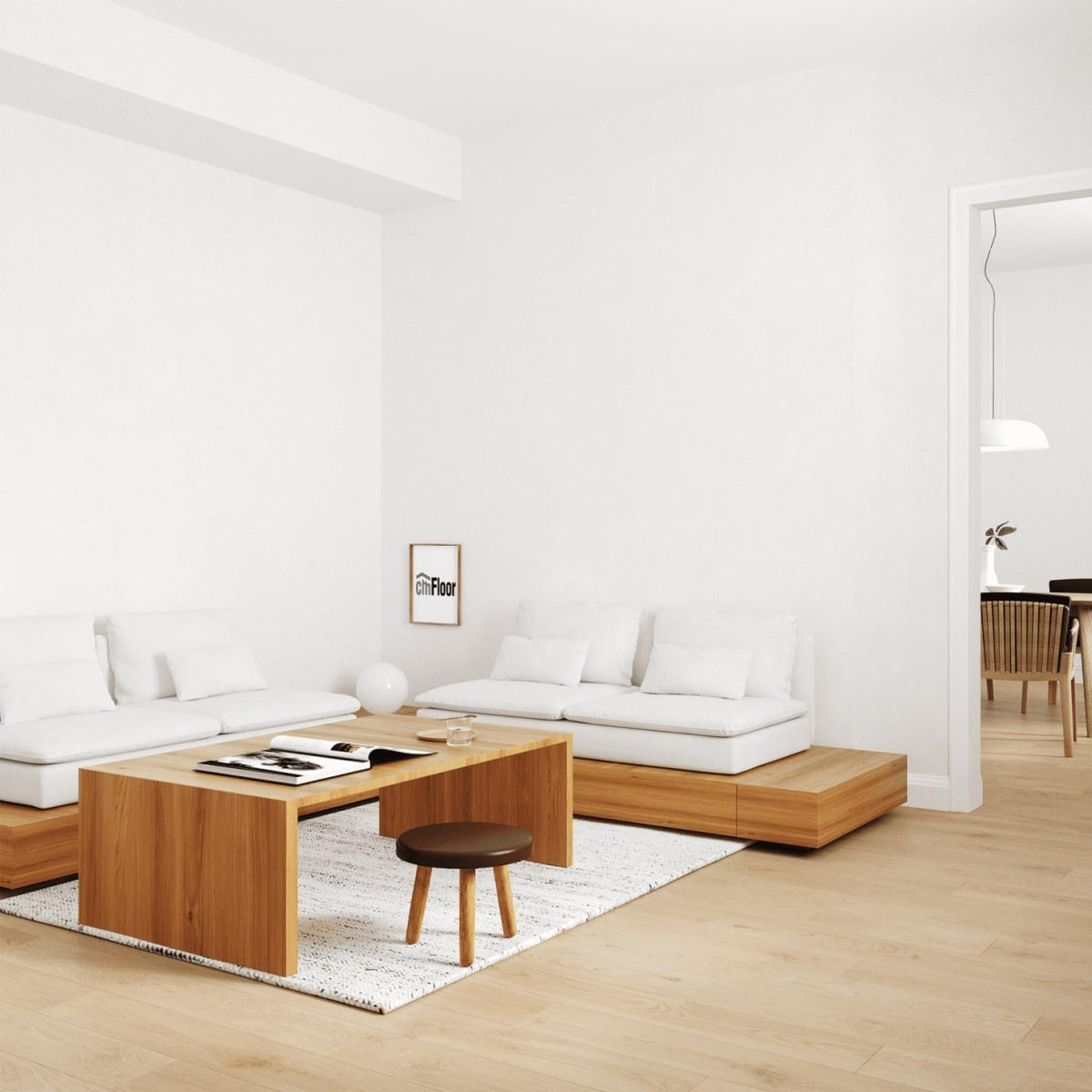 Виниловое напольное покрытие ScandiWood 19 Дуб Шампань (180*1220*5 мм) — купить в Мурманске