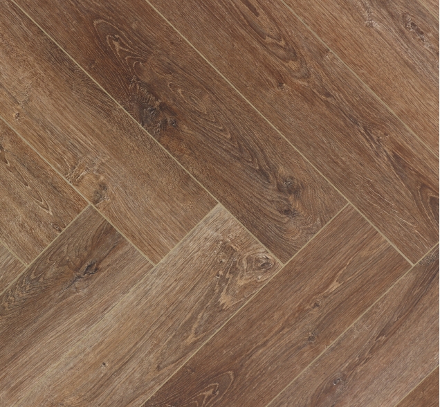 Виниловый ламинат SPC "Cronafloor" Herringbone Дуб Тулуза (640*128*4,5 мм) — купить в Мурманске