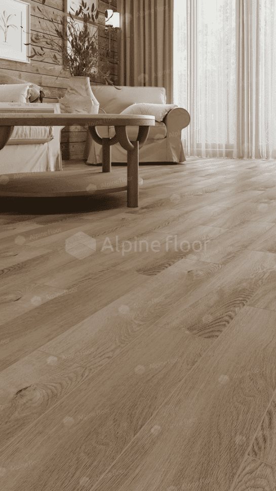 Виниловый ламинат "Alpine Floor" Parquet Light Дуб Синистра (600*125*4 мм) — купить в Мурманске