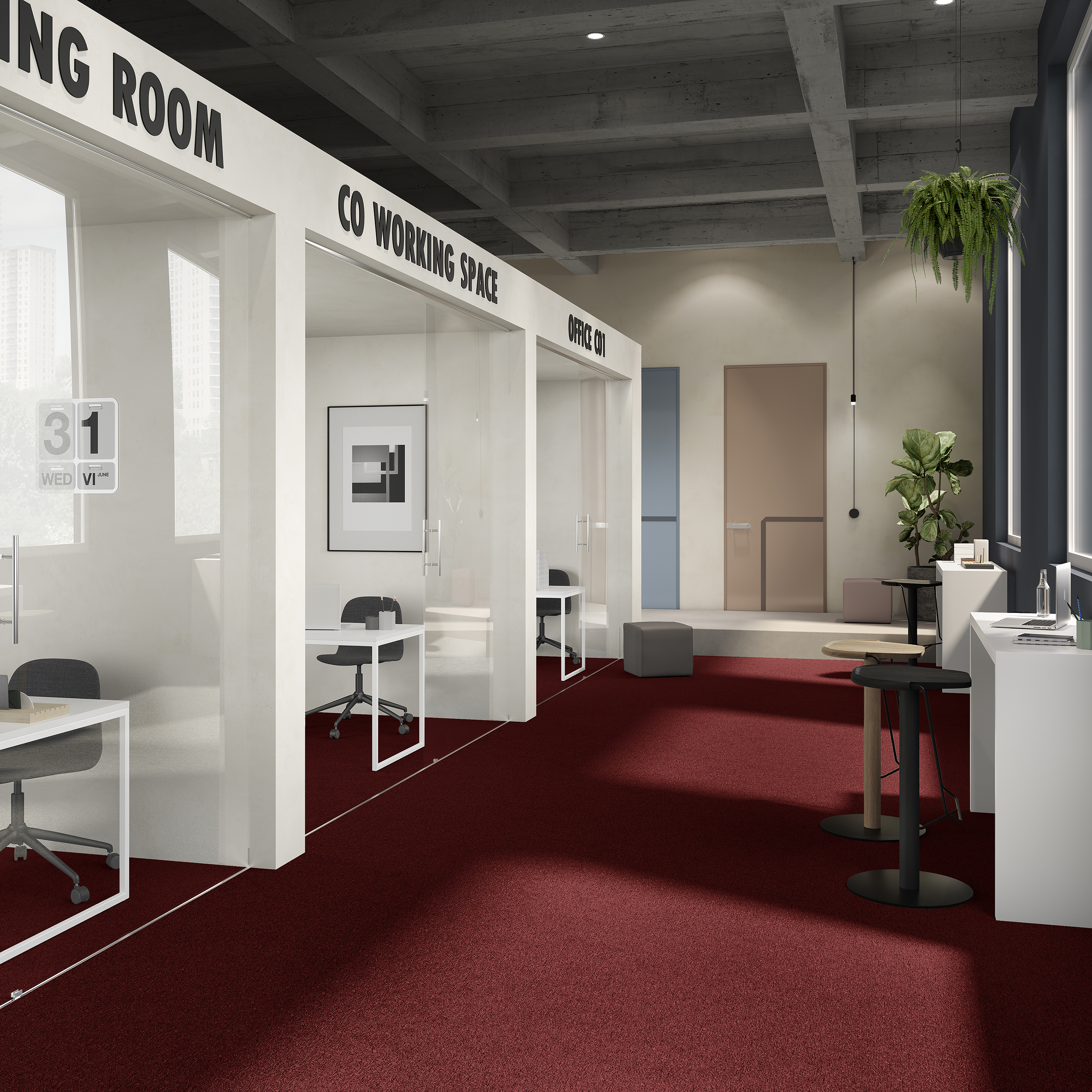 Ковровая плитка Medusa Tile 11 (500*500*5 мм) — купить в Мурманске