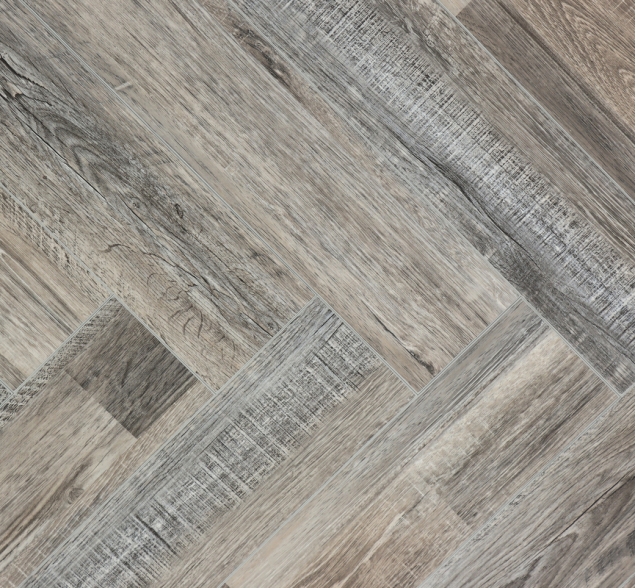 Виниловый ламинат SPC "Cronafloor" Herringbone Дуб Реймс (640*128*4,5 мм) — купить в Мурманске