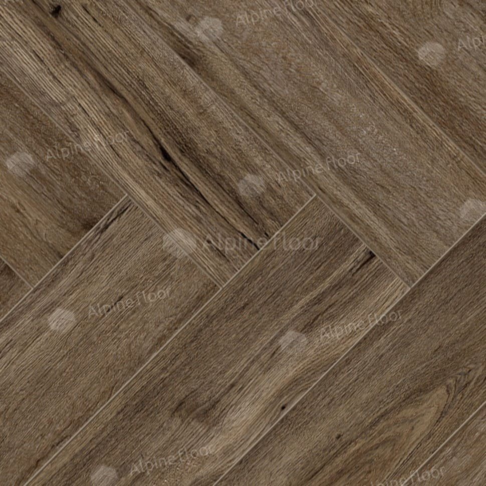 Ламинат "Alpine Floor" Herringbone Дуб Бордо (606*101*8 мм) — купить в Мурманске