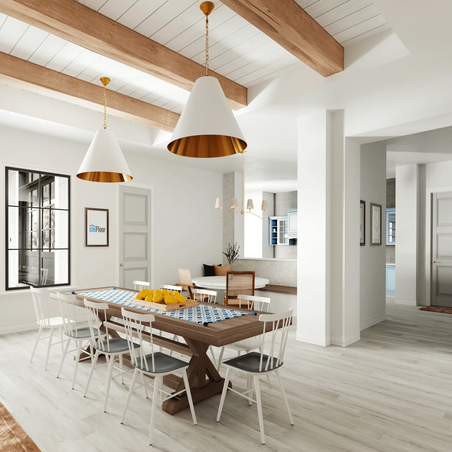 SPC плитка для пола Дуб Ледяной (1220*180*4 мм) — купить в Мурманске