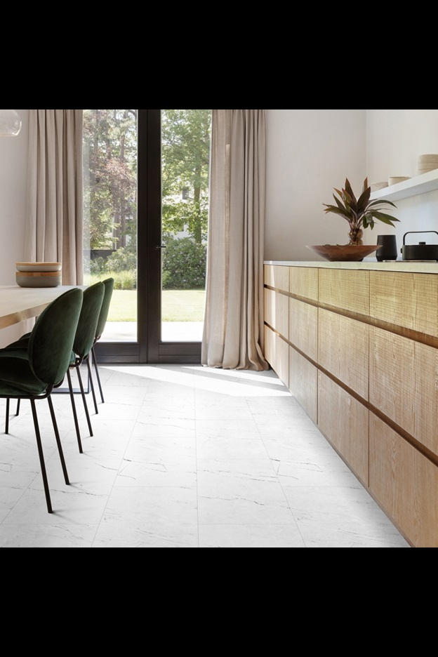 Замковая ПВХ плитка Carrara Marble 112 (610*303*5 мм) — купить в Мурманске