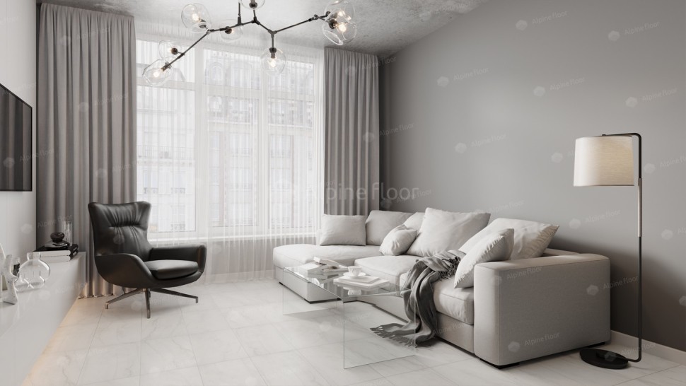 Виниловая плитка "Alpine Floor" Light Stone Брайс (608*303*2,5 мм) — купить в Мурманске