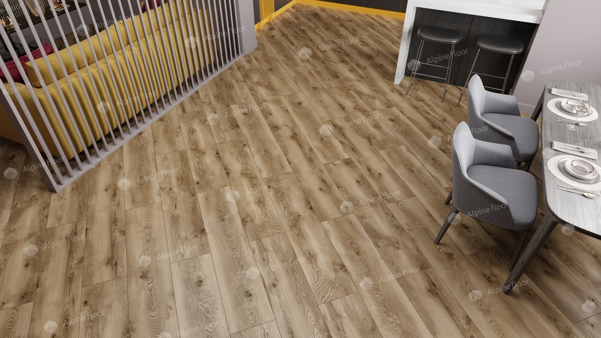 Ламинат "Alpine Floor" Дуб Комо (1285*280*8 мм) — купить в Мурманске