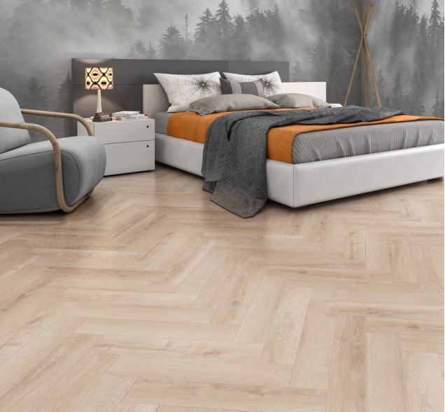 Виниловый ламинат SPC "Cronafloor" Herringbone Дуб Дижон (640*128*4,5 мм) — купить в Мурманске