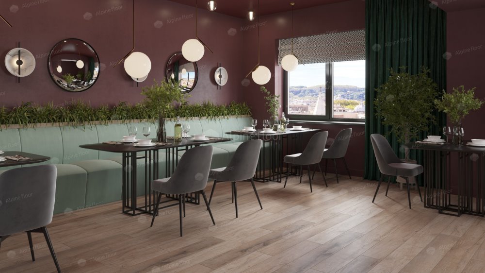 SPC Ламинат "Alpine Floor" Дуб персиковый (1220*183*8 мм) — купить в Мурманске