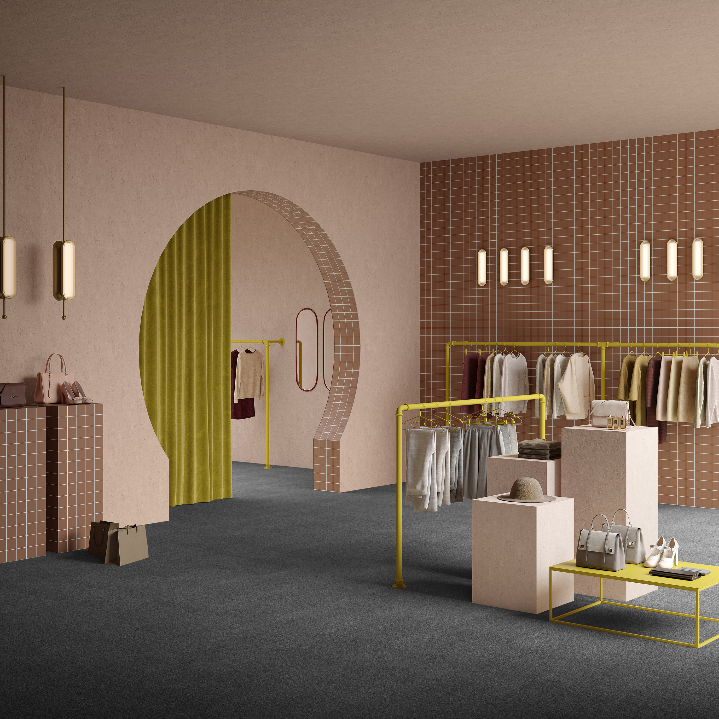 Ковровая плитка Mantra Tile 98 (500*500*6 мм) — купить в Мурманске