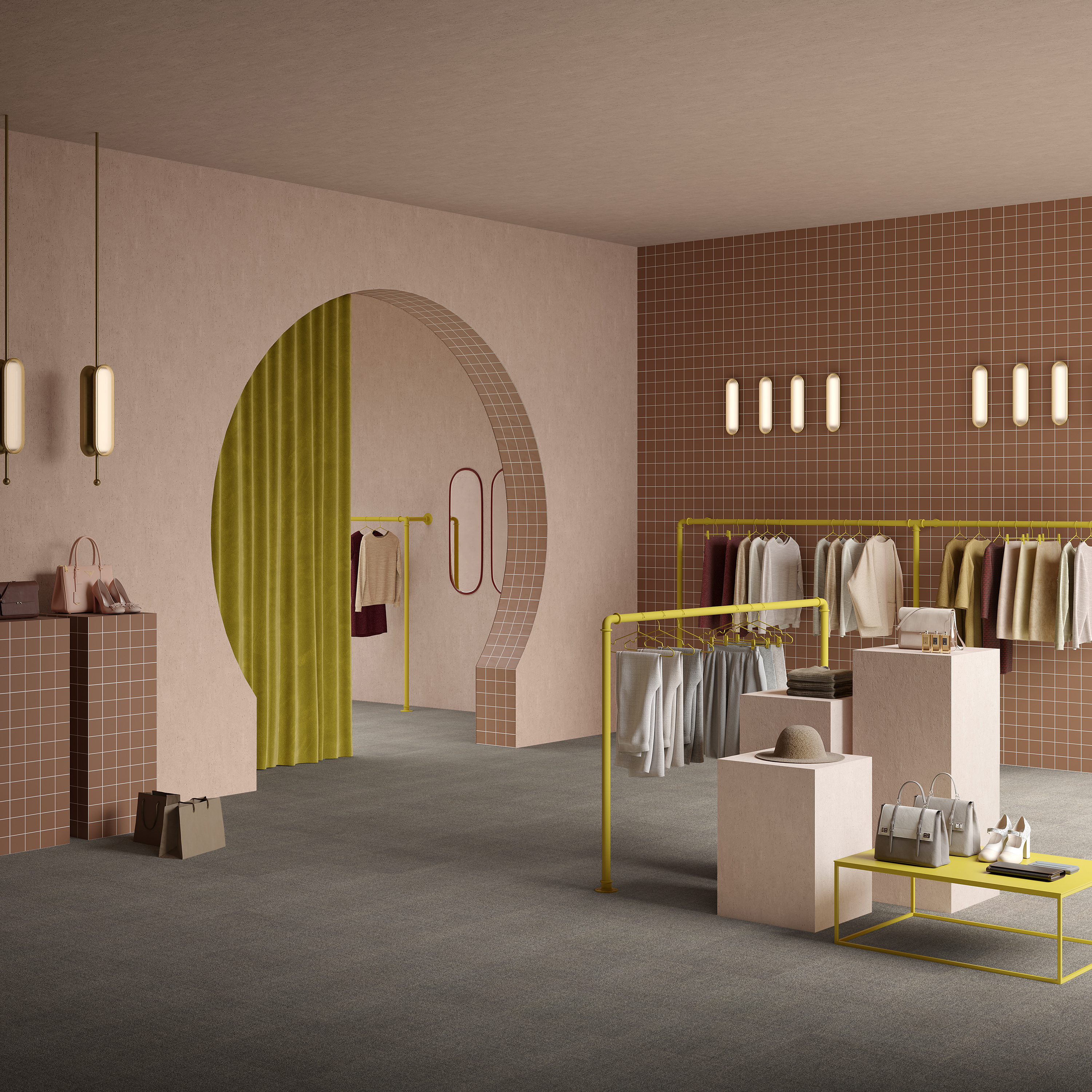 Ковровая плитка Mantra Tile 94 (500*500*6 мм) — купить в Мурманске