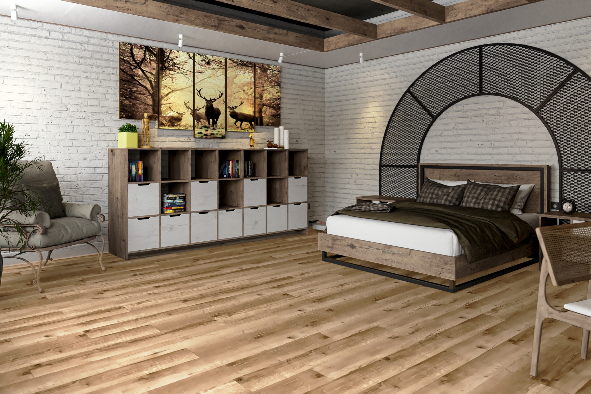 SPC ламинат «Damy Floor» Дуб Изысканный (1220*180*4 мм) — купить в Мурманске