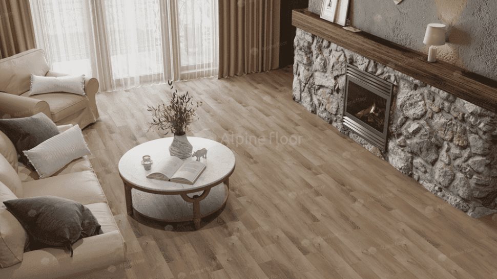 Виниловый ламинат "Alpine Floor" Parquet Light Дуб Синистра (600*125*4 мм) — купить в Мурманске