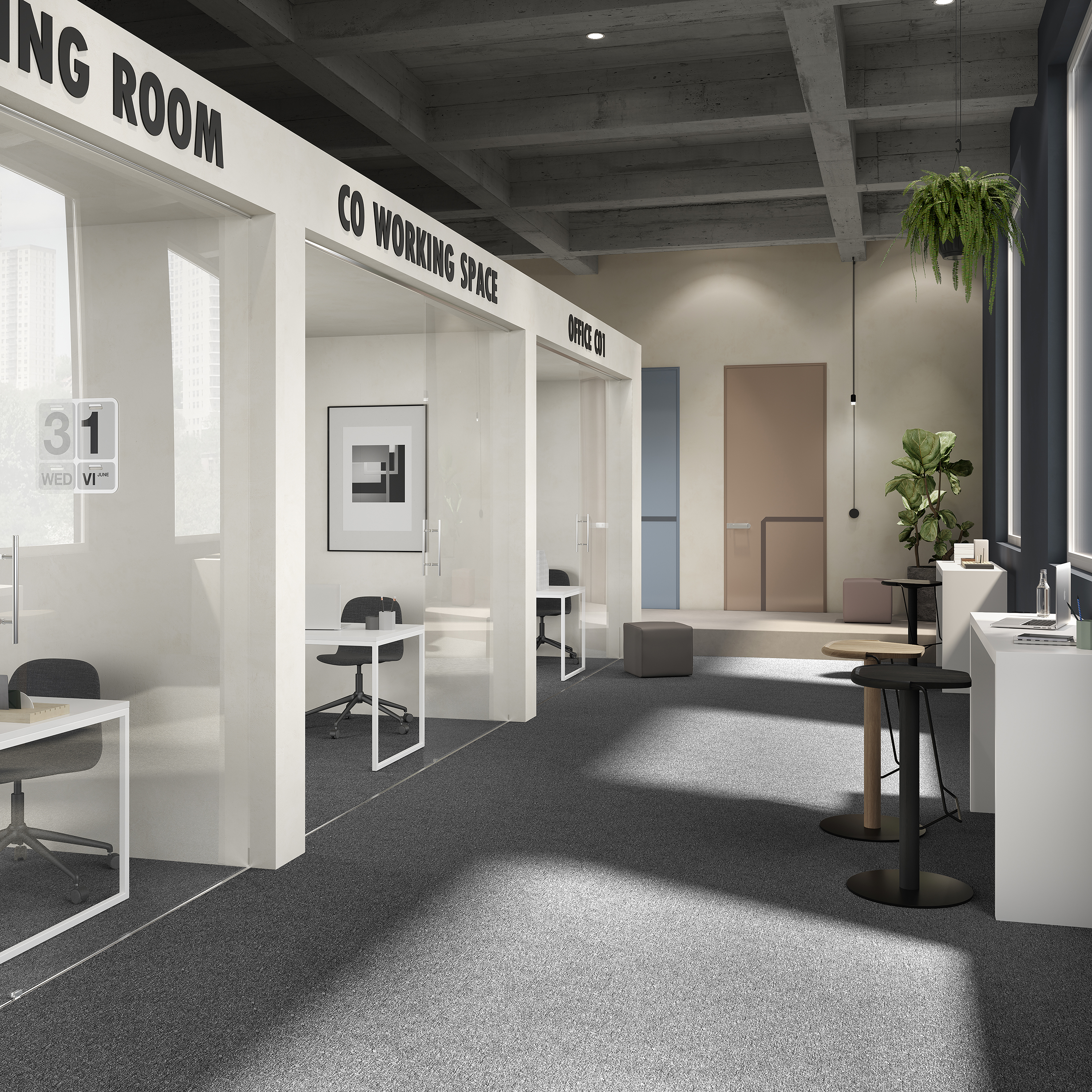 Ковровая плитка Medusa Tile 98 (500*500*5 мм) — купить в Мурманске